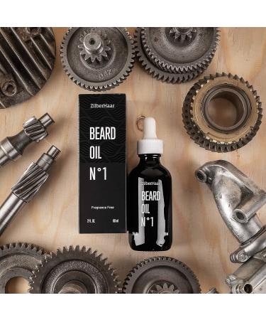 ZilberHaar Beard Oil N1 - Pure Organic Moroccan Jojoba & Argan Oil - 2 oz - Natural Beard Growth & Hydration - Buy Online on GoSupps.com