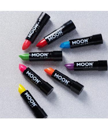Moon Glow 5g Neon UV Glitter Lipstick Set of 8 - Radiant Under Blacklights - International Shipping Available - Buy Online on GoSupps.com