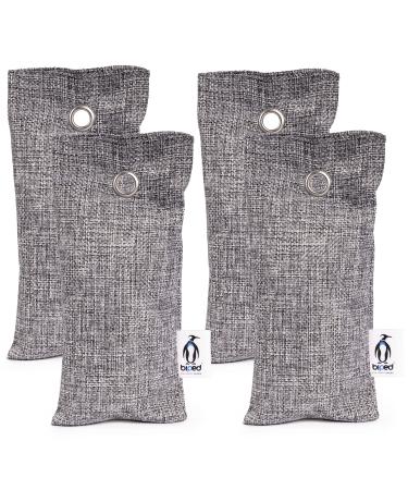 Biped Fresh!Shoe pillows with bamboo activated carbon against an outer smell - natural shoe dryer for unpleasant smelling shoes and sports bags (4x75g) odor neutralizer Z2811 (4 pieces gray) 4x gray - Buy Online on GoSupps.com