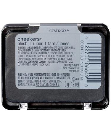 CoverGirl Cheekers Blush Natural Shimmer 103 - 0.12 oz | Long-Lasting Cheek Color - Buy Online on GoSupps.com