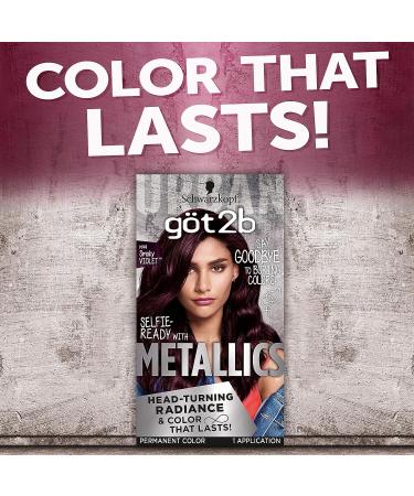 Schwarzkopf Got2b Metallics M49 Smoky Violet Permanent Hair Color - Vibrant Shade for Long-Lasting Results - Buy Online on GoSupps.com