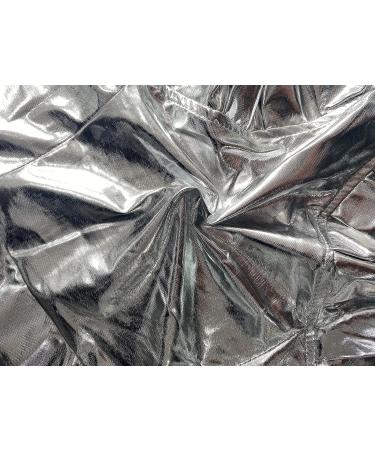 Silver Metallic Ruffle Booty Shorts for Women - Sexy Shiny Elastic Waist Club Mini Hot Pants - Size Small - Buy Online on GoSupps.com