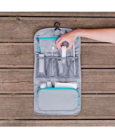 Lakeland Active Eskdale Fold Out Hanging Travel Toiletry Bag - Grey | Men & Women's Organizer - Buy Online on GoSupps.com