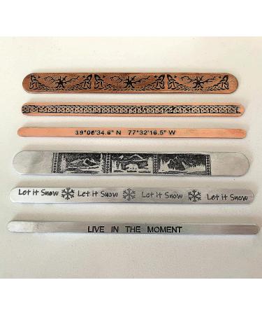 Metal Stamping Kit: Aluminum and Copper Bracelet Blanks with Bending Bar - 19 Pieces - Buy Online on GoSupps.com