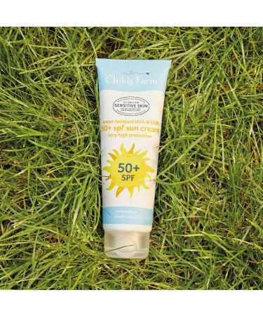 Childs Farm Kids & Baby Sun Cream SPF 50+ 125ml | Very High Protection | Water Resistant UVA & UVB | Gentle on Dry, Sensitive, & Eczema-prone Skin | 125ml - Pack of 1 - Buy Online on GoSupps.com