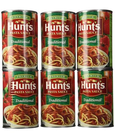 Hunt's Premium Pasta Sauce Traditional 24oz Can - Pack of 6 - Buy Online on GoSupps.com