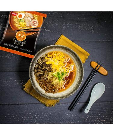 Nissin RAOH Ramen Noodle Soup Miso 3.77 Ounce - Pack of 6 - Buy Online on GoSupps.com