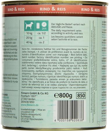 Rinti Dog Food Sensitive Beef & Rice 800g - Pack of 12 | Premium Nutrition for Sensitive Dogs - International Shipping Available - Buy Online on GoSupps.com