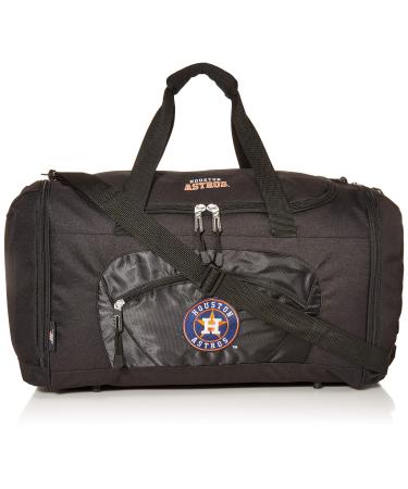 The Northwest Company MLB unisex-adult "Roadblock" Duffel Houston Astros 20" x 11.5" x 13" black