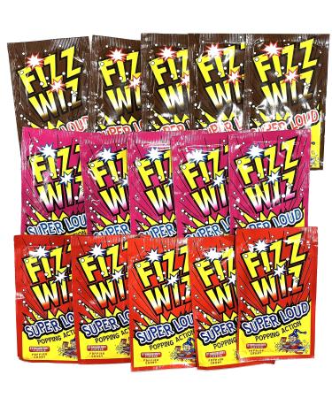 Ellies Jellies Fizz Wiz Popping Candy Variety Pack Cola Strawberry & Cherry
