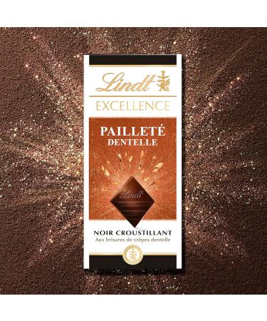 Lindt - EXCELLENCE Lace Glitter Tablet - Dark Chocolate 100g - Buy Online on GoSupps.com