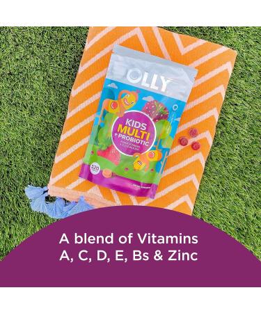 OLLY Kids Multivitamin + Probiotic Gummy | Berry Flavored Chewables for Digestive Support | 120 Count Pouch - Buy Online on GoSupps.com