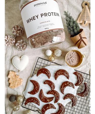 proteinclub Natural Whey Protein No Additives Natural Protein Powder No Artificial Flavors or Sweeteners Stevia Sweetened Soy-Free Made in Germany Chocolate 900 g - Buy Online on GoSupps.com