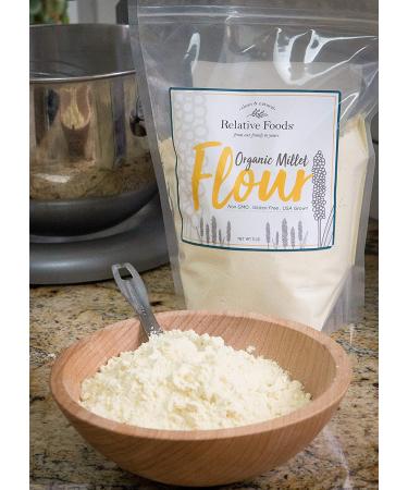 USDA Organic Millet Flour - 3 pounds | Gluten-Free & 100% USA Sourced - Buy Online on GoSupps.com