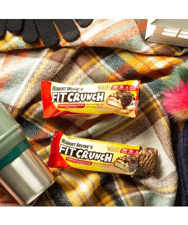 FITCRUNCH Snack Size Protein Bars by Robert Irvine | 6-Layer Baked Bar | Low Sugar & Soft Cake Core | 19-Pack, Peanut Butter & Milk Cookies - Buy Online on GoSupps.com