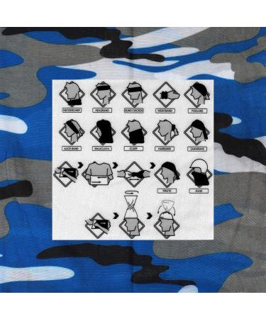 mumbi 31233 Camouflage Blue Grey Mouth & Nose Protection Cover | International Shipping Available - Buy Online on GoSupps.com