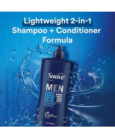 Buy Suave 2 in 1 Shampoo and Conditioner Ocean Charge 28 oz - Nourish Your Hair - Free International Shipping - Buy Online on GoSupps.com