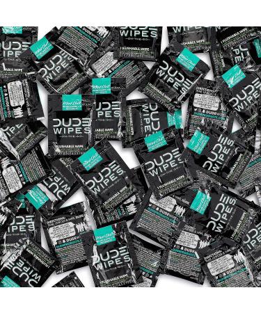 Dude Wipes On-The-Go Flushable Mint Chill Wet Wipes - 30ct Individually Wrapped with Eucalyptus & Tea Tree Oil - Septic-Safe - Buy Online on GoSupps.com