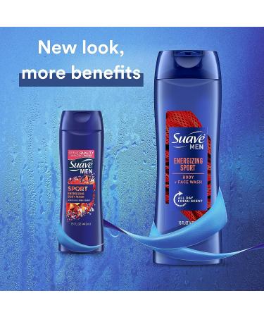 Suave Men Active Sport Body Wash - 15 oz Shower Gel for Everyday Use - Buy Online on GoSupps.com