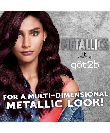 Schwarzkopf Got2b Metallics M49 Smoky Violet Permanent Hair Color - Vibrant Shade for Long-Lasting Results - Buy Online on GoSupps.com
