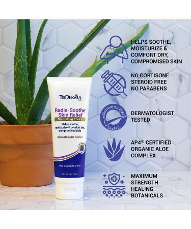 TriDerma Radia-Soothe Skin Relief Radiation Cream 4oz - Fragrance-Free Treatment for Radiation Burn & Skin Side Effects - Buy Online on GoSupps.com