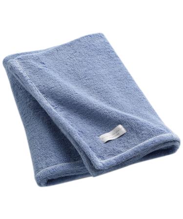 Poyet Motte Made In France Essential French Terry Cloth Bath Sheet Blue