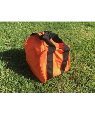 BuyBocceBalls Listing - Extra Heavy Duty Nylon Bocce Bag (2 of 7) - Orange with Black Handles - Buy Online on GoSupps.com