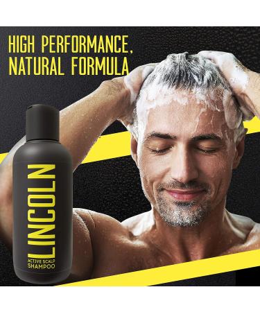LINCOLN Charcoal Shampoo & Conditioner for Men - Anti-Dandruff & Hair Growth Formula - 250ml - Buy Online on GoSupps.com
