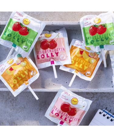 Frigeo Glucose Lollies - Strawberry Tropic & Cherry Flavors | 100 Pieces - 750g Bucket | International Shipping Available - Buy Online on GoSupps.com
