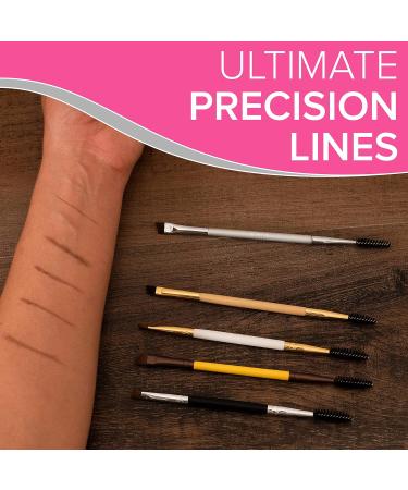 Ultimate Precision Angled Eyebrow Brush & Eyelash Brush - Professional Applicator for Perfect Brows & Lashes | International Shipping Available - Buy Online on GoSupps.com