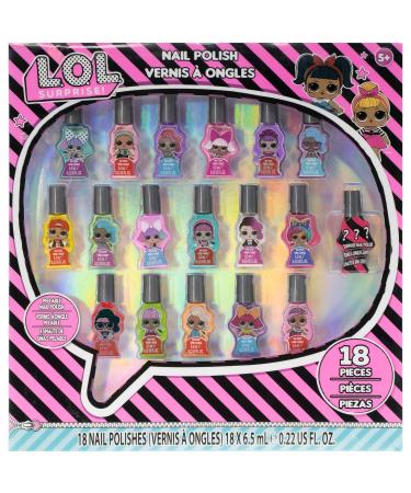 L.O.L Surprise!Children nail polish set (18-part) |Non -toxic and removable nail polish |Birthday gifts for girls from 3 years from Townley Girl - Buy Online on GoSupps.com
