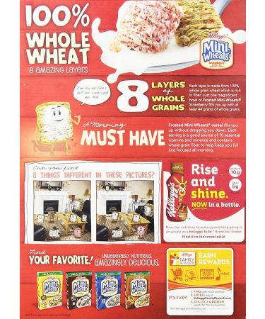 Kellogg's Frosted Mini Wheats Bite Size Strawberry Delight 15.5oz - Buy Now for a Delicious Breakfast Treat! - Buy Online on GoSupps.com