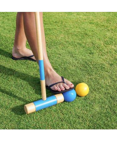 GoSports Six Player Croquet Set - Modern Wood Design for Adults & Kids - Deluxe & Standard Options - Buy Online on GoSupps.com