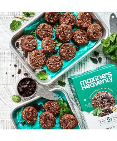 Maxine's Heavenly Mint Chocolate Chunk Cookies | Vegan & Gluten Free | Sweetened with Coconut Sugar & Dates | Low Sugar & Dairy Free | 7.2 oz (2 pack) - Buy Online on GoSupps.com