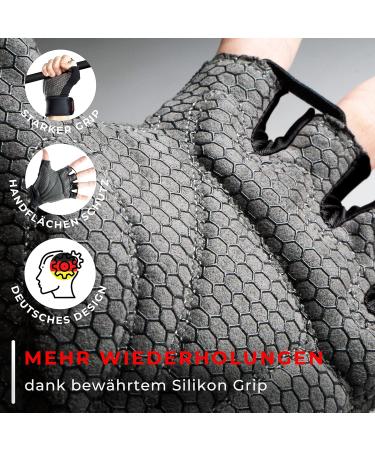 Macciavelli Fitness Gloves for Men & Women - XXL Black Training Gloves for Strength & Weight Training Bodybuilding & Gym Use - Buy Online on GoSupps.com