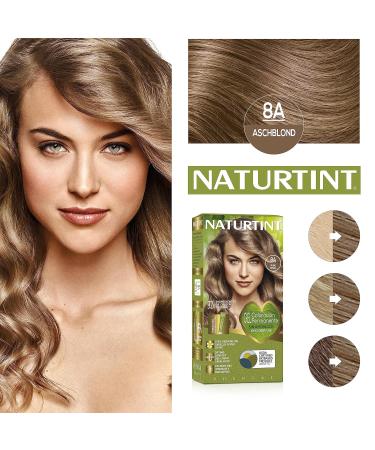Natureint Biobased Hair Color 8A Ash Blonde | Ammonia-Free & Natural Ingredients | 170ml Best for International Shipping - Buy Online on GoSupps.com