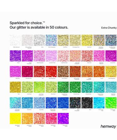 Buy Hemway Eco-Friendly Biodegradable Glitter 100g - Vegan Sparkle for Face Eyes Body & Craft - Turquoise - Safe for Festivals & Cosmetics - Buy Online on GoSupps.com
