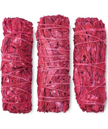 Dragon's Blood Sage Smudge Sticks for House Cleansing and Meditation | 4 Inch Dragon Blood Sage Bundles (25) - Buy Online on GoSupps.com