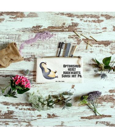 Mr. & Mrs. Panda Size S Small Penguin Laugh Makeup Bag | Funny Cosmetic Case Gift & Feather Folder for Cosmetics - Buy Online on GoSupps.com