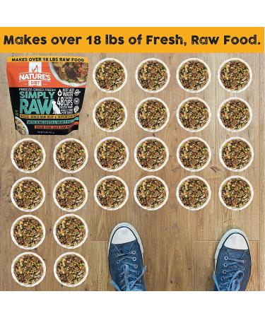 Nature's Diet Simply Raw Freeze-Dried Whole Food Meal - 18 Lbs of Fresh Raw Food with Muscle, Organ, Bone Broth, Superfoods, and Omega 3-6-9 - Buy Online on GoSupps.com