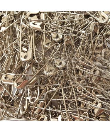 Extra Large 2 Silver Safety Pins - Heavy Duty Rust Resistant - 100 Bulk Safety Pins for Diapers, Laundry, Hijab | NiftyPlaza - Buy Online on GoSupps.com