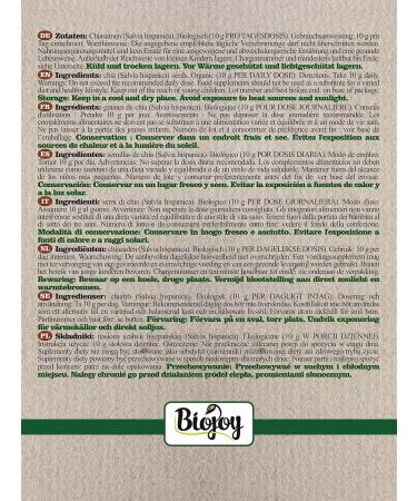 Buy Biojoy ORGANIC Chia Seeds Whole (2 kg) - Black Chia Seeds (Salvia hispanica) | Premium Quality & Fast International Shipping - Buy Online on GoSupps.com