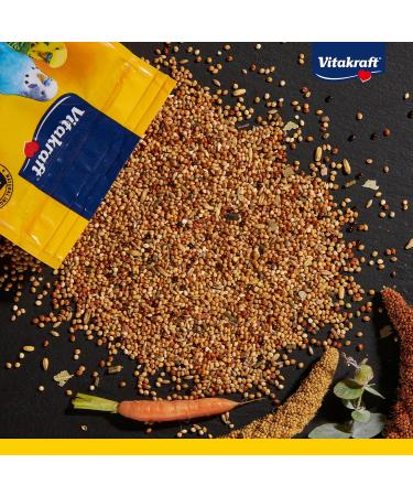 Vitastropic Sittich Pearl Bird Feed for Budgies - Herbal Enriched Sugar-Free 500g Eco-Friendly Bag - Buy Online on GoSupps.com