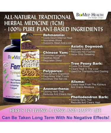 BioMed Health Femi-Yin Symptom 60ct - Menopause Supplements for Women - Buy Online on GoSupps.com