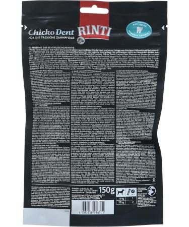RINTI Chicko Dent Chicken - Medium 150g Pack | Healthy Dog Chews for Dental Care - Buy Online on GoSupps.com