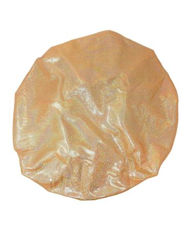 Holographic Super Jumbo Nightcap Wide Band Bonnet Hat in Orange Pearl - Buy Online on GoSupps.com