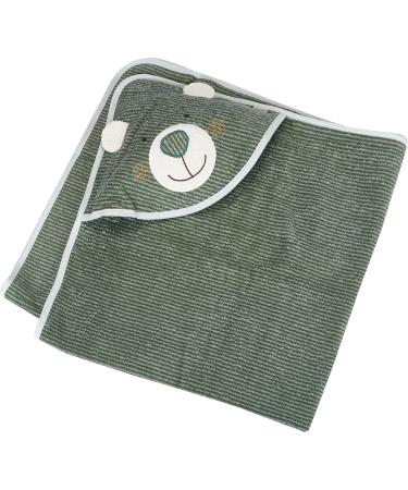 Buy Sterntaler Baby Hooded Towel Emmi - 100% Cotton Quick Dry Bath Towel & Play Gloves - 100x100 cm Light Blue Bundle - Buy Online on GoSupps.com