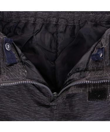 Arctic Quest Insulated Water-Resistant Kids Ski Bib Pants - Black Spacedye - Size 14-16 - Buy Online on GoSupps.com
