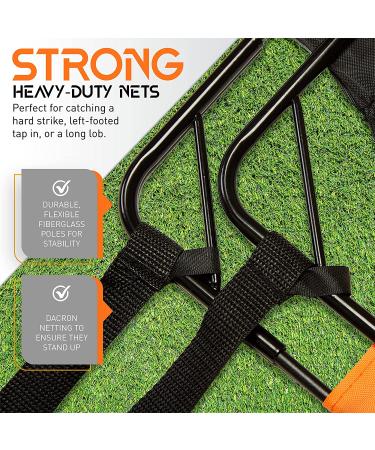 EliteGo Kids Soccer Goals Set of 2 - 4' x 3' Backyard Soccer Net in Orange - Buy Online on GoSupps.com