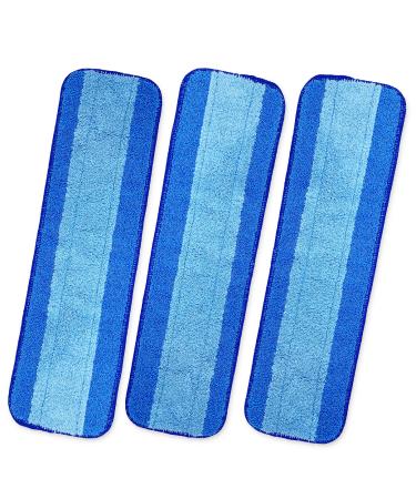 Turbo Mop Pads for Bona - Microfiber Reusable Mop Floor Pad Replacement for Bona Hardwood Floor Cleaner (3 Pack)